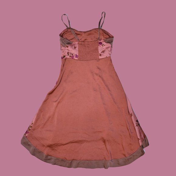 Free People Dusty Rose Silk Tea dress - Picture 2 of 2